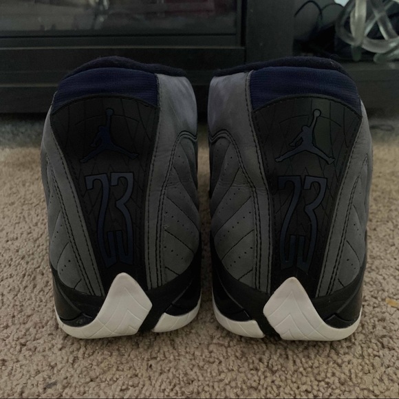Air Jordan Retro 14 XIV LT Graphite Navy Sz 11.5 - Picture 4 of 5